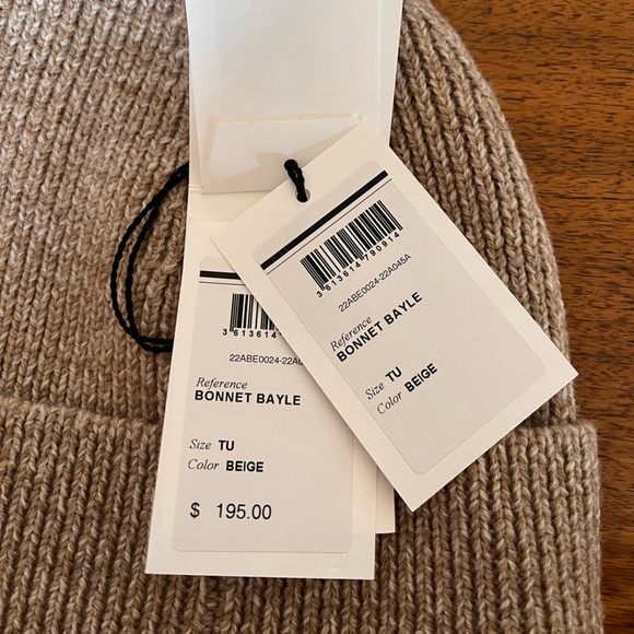 Isabel Marant - Baylor Merino Wool Beanie in Beige - Picture 3 of 5